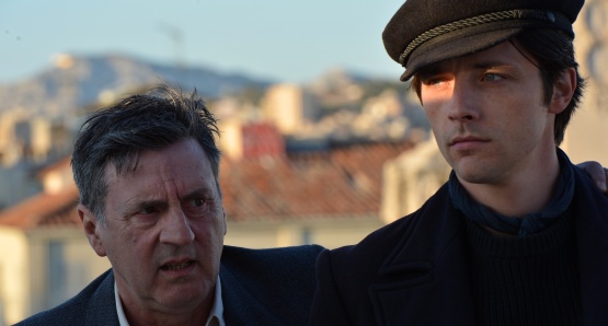 Daniel Auteuil as César and Raphaël Personnaz as Marius in FANNY, a film by Daniel Auteuil.