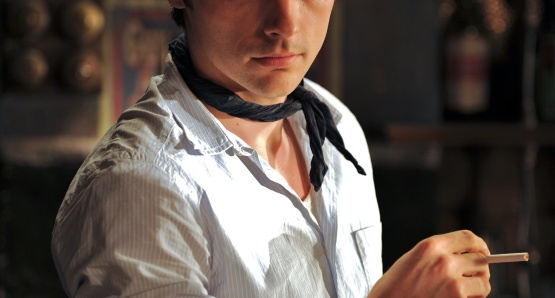 Raphaël Personnaz as Marius in MARIUS, a film by Daniel Auteuil.