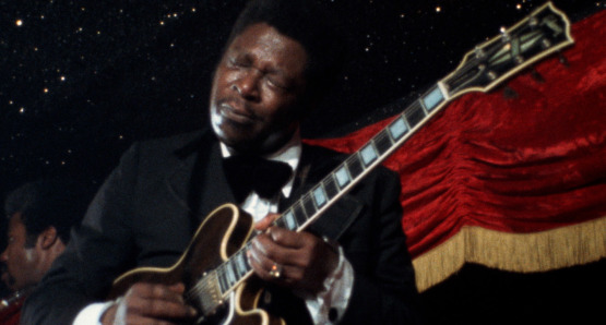 B.B. King in a scene from THE BLUES UNDER THE SKIN. Courtesy of Kino Lorber.