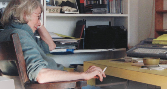 Mary Oliver in a scene from MARY OLIVER: SAVED BY THE BEAUTY OF THE WORLD. A Kino Lorber release.