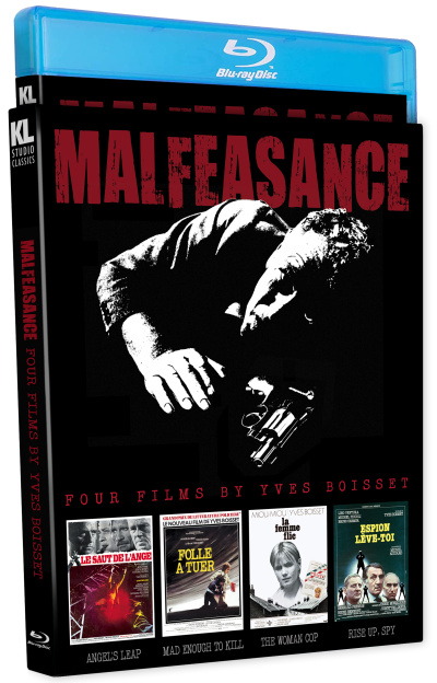 Malfeasance: Four Films by Yves Boisset [Angel's Leap | Mad Enough to Kill | The Woman Cop | Rise Up, Spy] AKA Saut de l'ange | Folle &agrave; tuer | Femme flic | Espion, L&egrave;ve-Toi